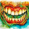 Abstract Teeth Art Paint By Numbers