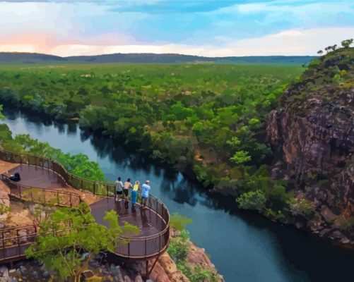 Baruwei Lookout Scenic Spot Paint By Numbers