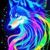 Colorful Wolf Spirit Paint By Numbers