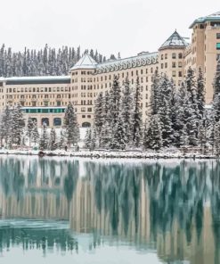Fairmont Banff Hotel Paint By Numbers