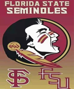 Florida State Seminoles Logo Paint By Numbers