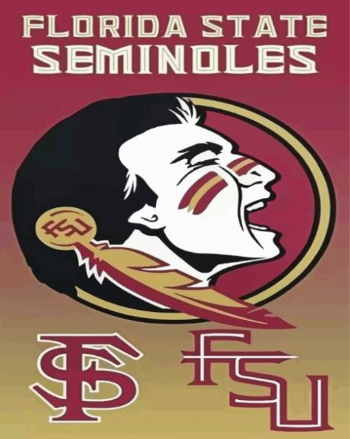Florida State Seminoles Logo Paint By Numbers