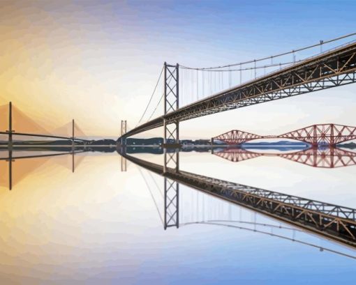 Forth Road Bridge Paint By Numbers