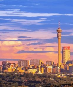 Johannesburg Skyline Paint By Numbers