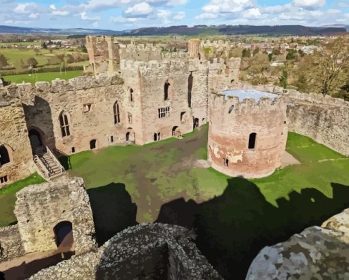 Ludlow Castle Paint By Numbers