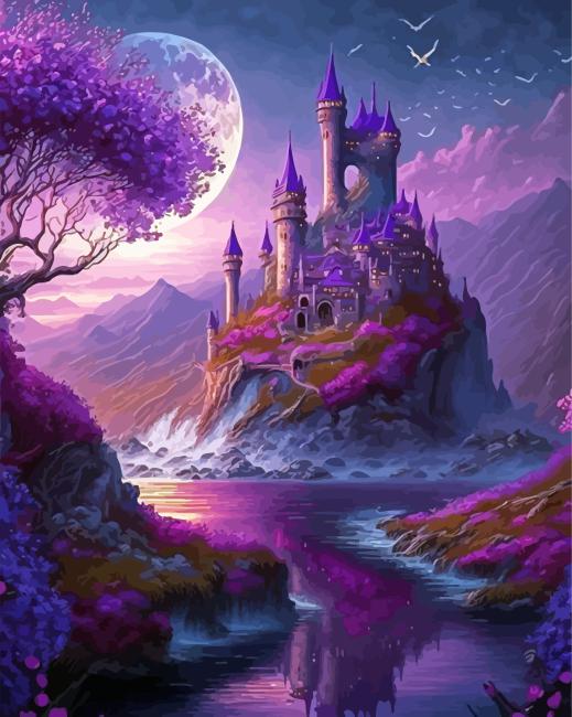 Magical Castle Art Paint By Numbers