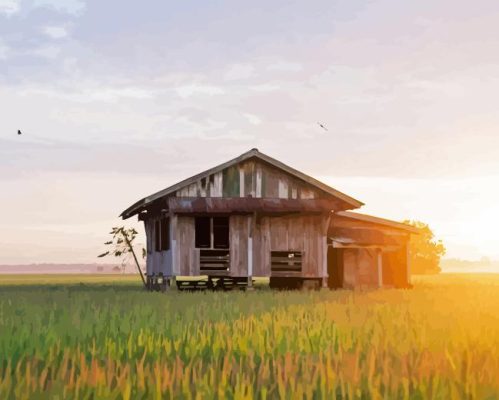 Sekinchan Padi Fields Paint By Numbers