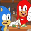 Sonic and Knuckles Paint By Numbers
