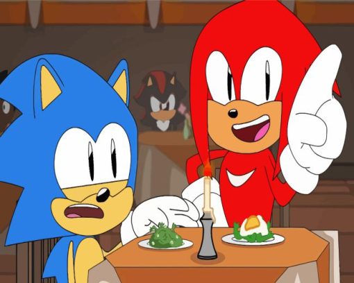 Sonic and Knuckles Paint By Numbers