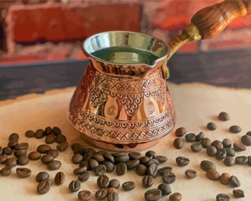 Turkish Coffee Pot Paint By Numbers