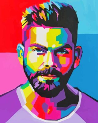 Virat Kohli Paint By Numbers