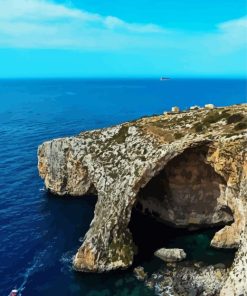 Blue Grotto Island Paint By Numbers