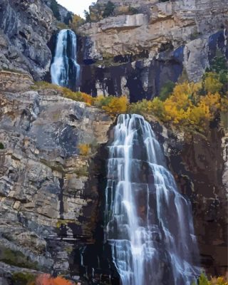 Bridal Veil Falls Painting By Numbers