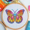 Butterfly Cross Stitch Paint By Numbers