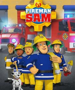 Fireman Sam Poster Paint By Numbers