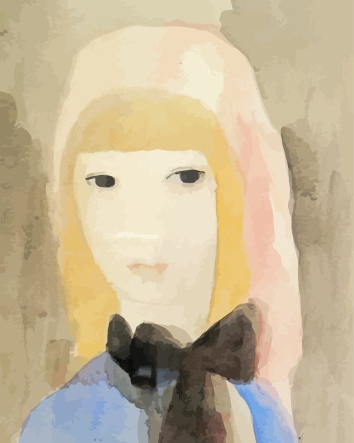 Girl With a Bow Artwork Paint By Numbers