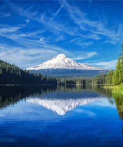 Mount Hood Landscape Paint By Numbers