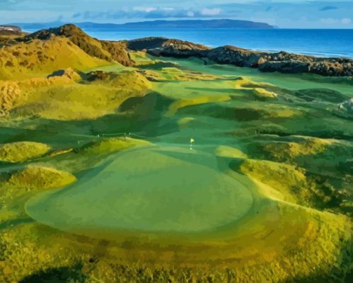 Portstewart Enniscrone Golf Paint By Numbers