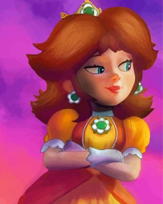 Princess Daisy Paint By Numbers