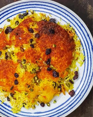 Tahdig Persian Rice Paint By Numbers