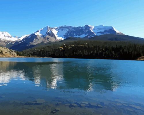 Trout Lake Landscape Paint By Numbers