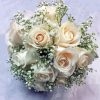 White Roses Bouquet Painting By Numbers