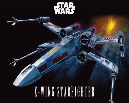 X Wing Starfighter Paint By Numbers