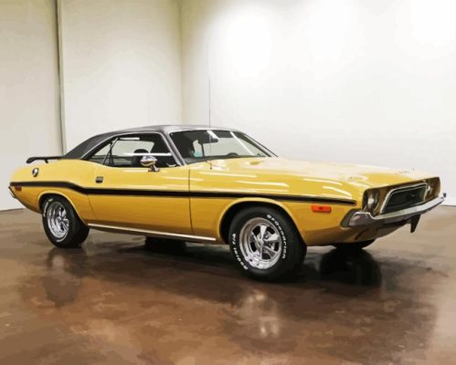 1974 Challenger Car Paint By Numbers