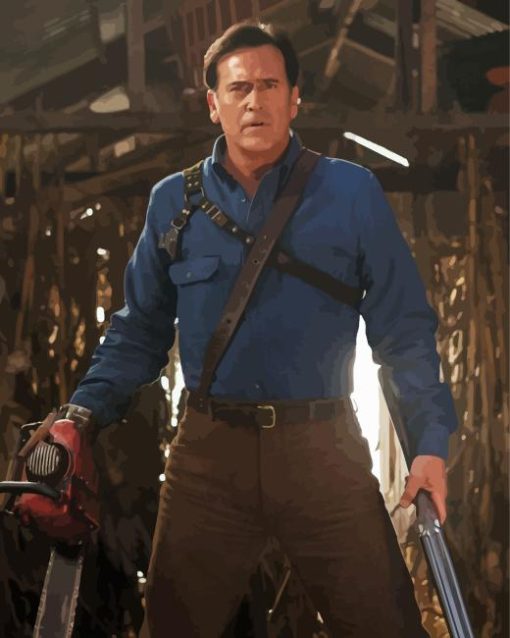 Ash Williams Character Paint By Numbers