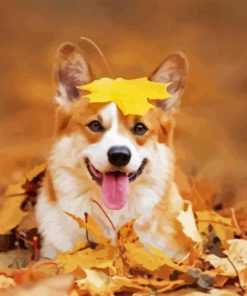 Autumn Puppy Animal Paint By Numbers