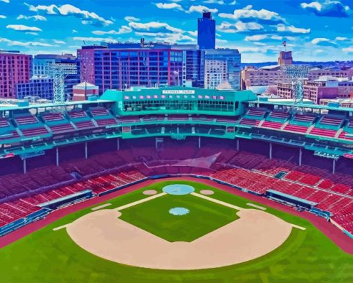 Fenway Park Stadium Paint By Numbers