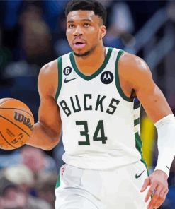 Giannis Antetokounmpo Basketball Player Paint By Numbers
