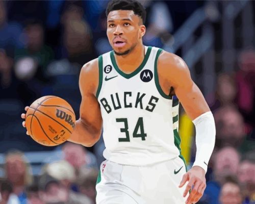 Giannis Antetokounmpo Basketball Player Paint By Numbers