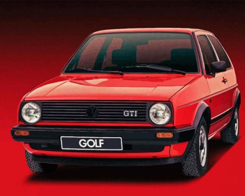 Golf 2 GTI Car Paint By Numbers