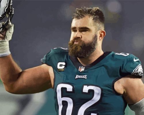 Jason Daniel Kelce Player Paint By Numbers