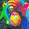 Monkey Animal paint by numbers