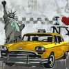 NYC Taxi Art Paint By Numbers