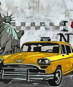 NYC Taxi Art Paint By Numbers