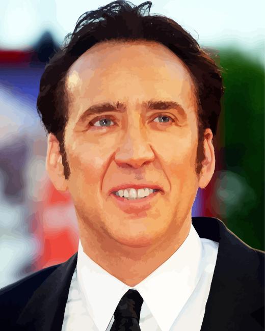 Nicolas Cage Actor Paint By Numbers