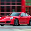 Red Porsche Car Paint By Numbers