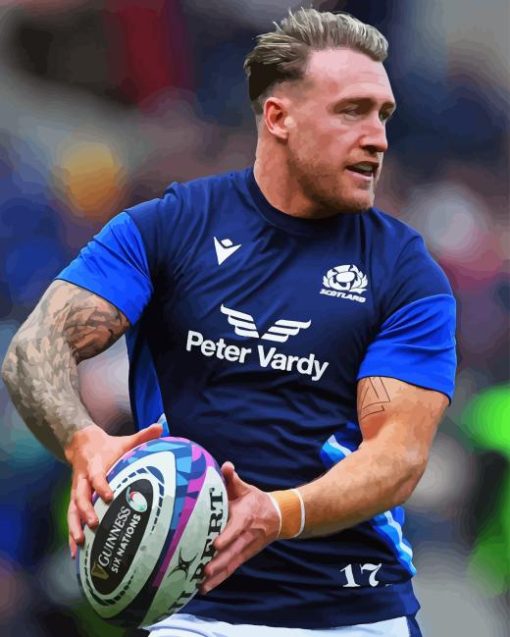 Stuart Hogg Player Paint By Numbers