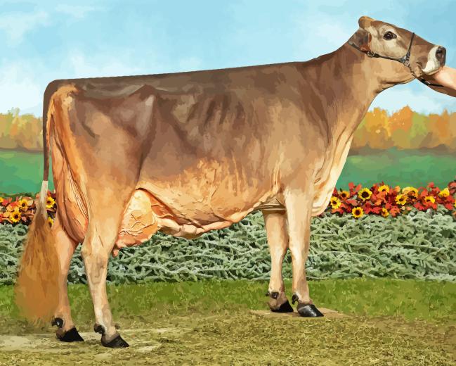 Swiss Cow Animal Paint By Numbers