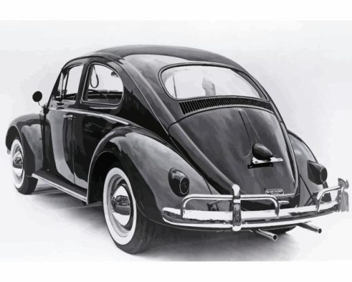 Vintage Volkswagen Bug Car Paint By Numbers