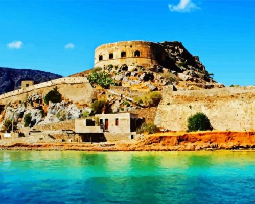 Agios Nikolaos Spinalonga Paint By Numbers