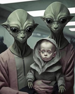 Alien Family Paint By Numbers