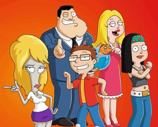 American Dad Paint By Numbers