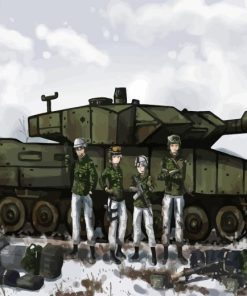 Anime Tank Paint By Numbers