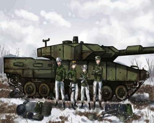 Anime Tank Paint By Numbers