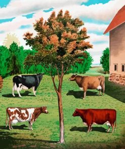 Ayrshire Cows Paint By Numbers