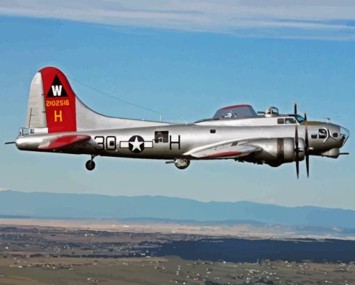 B17 Aluminum Overcast Paint By Numbers